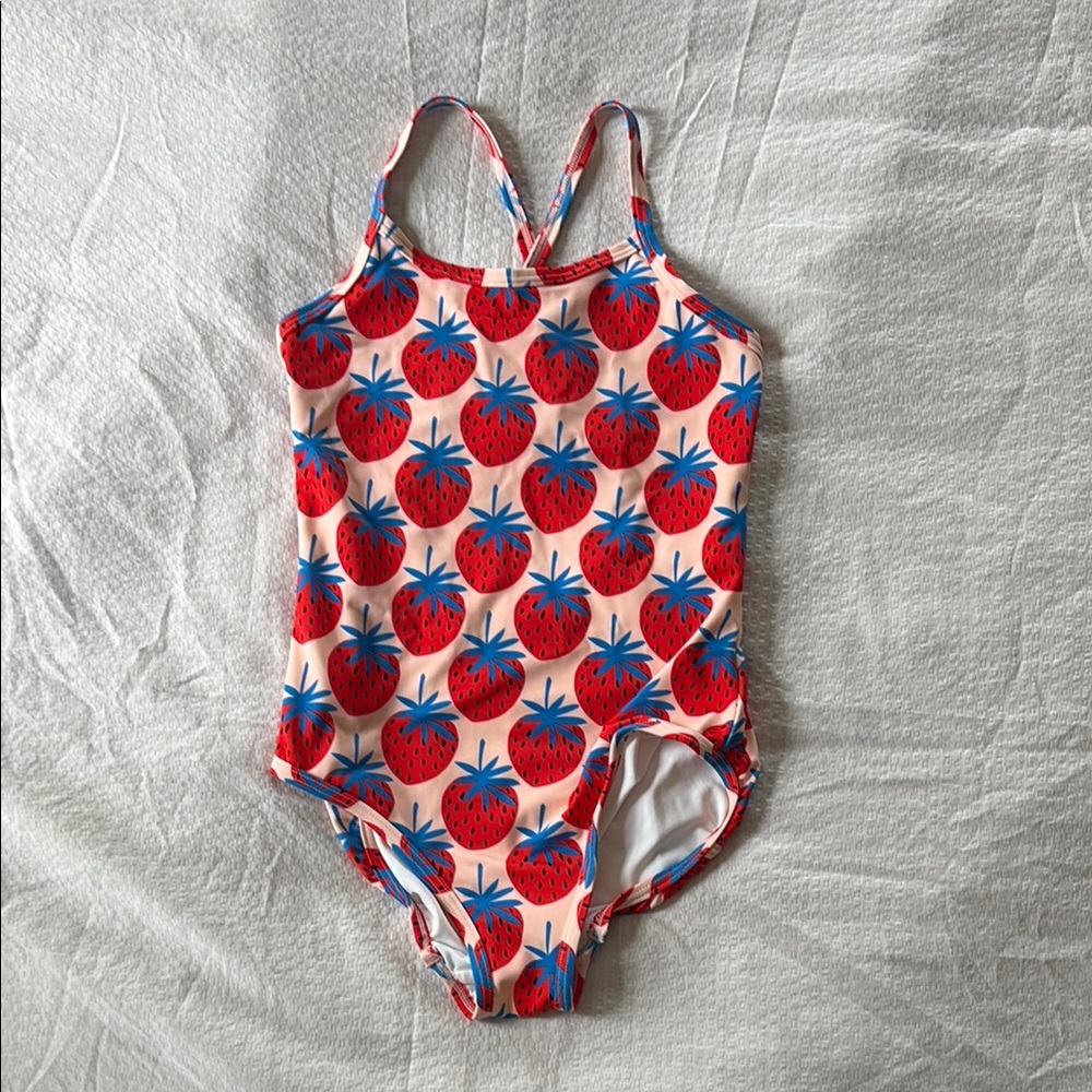Hanna Andersson Strawberry Print Swimsuit